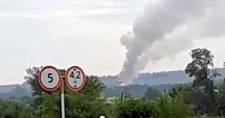 ГУР уразило російський склад боєприпасів. Скріншот з відео